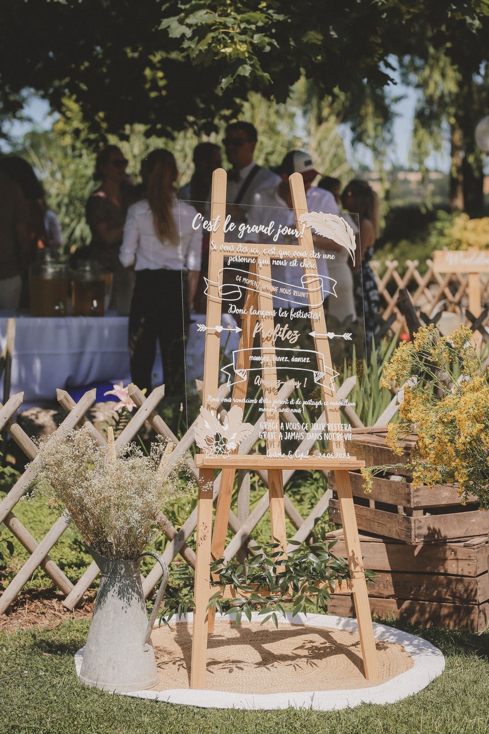 panneau de bienvenue mariage pays de la loire