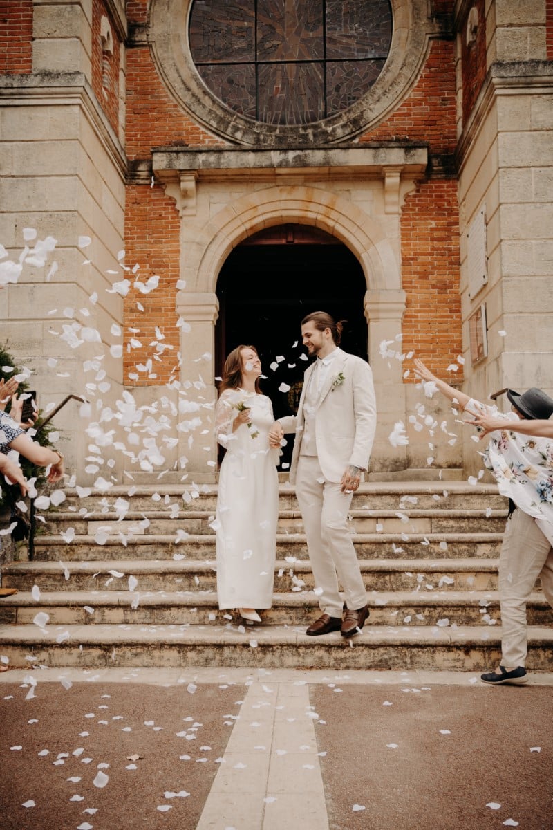 sortie eglise mariage arcachon