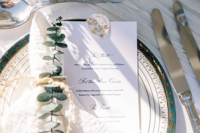 menu mariage elegant fait main 44