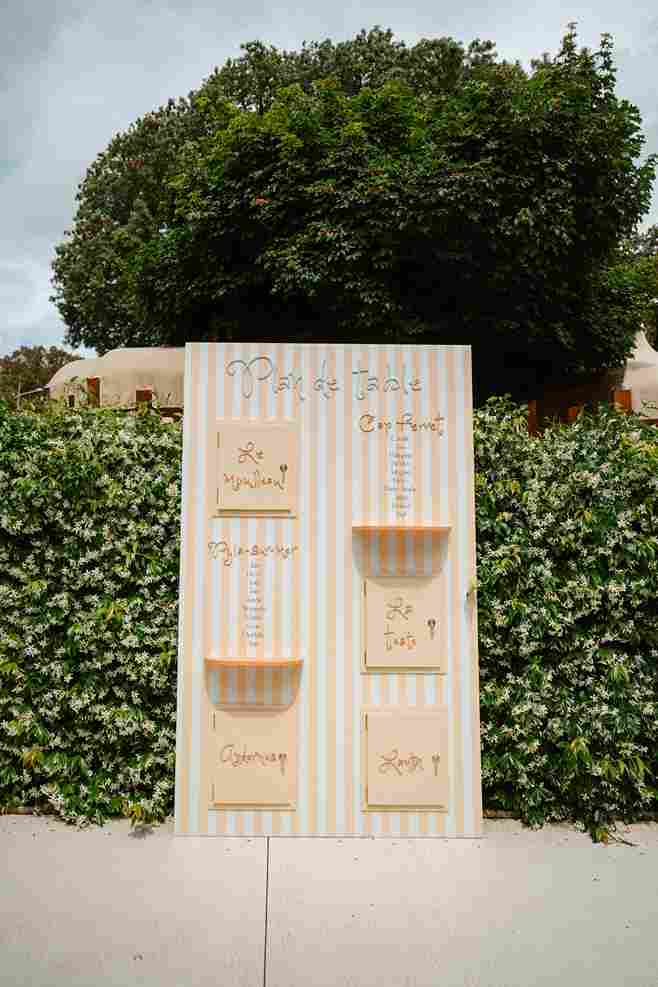 Plan de table dolce vite / Bord de mer