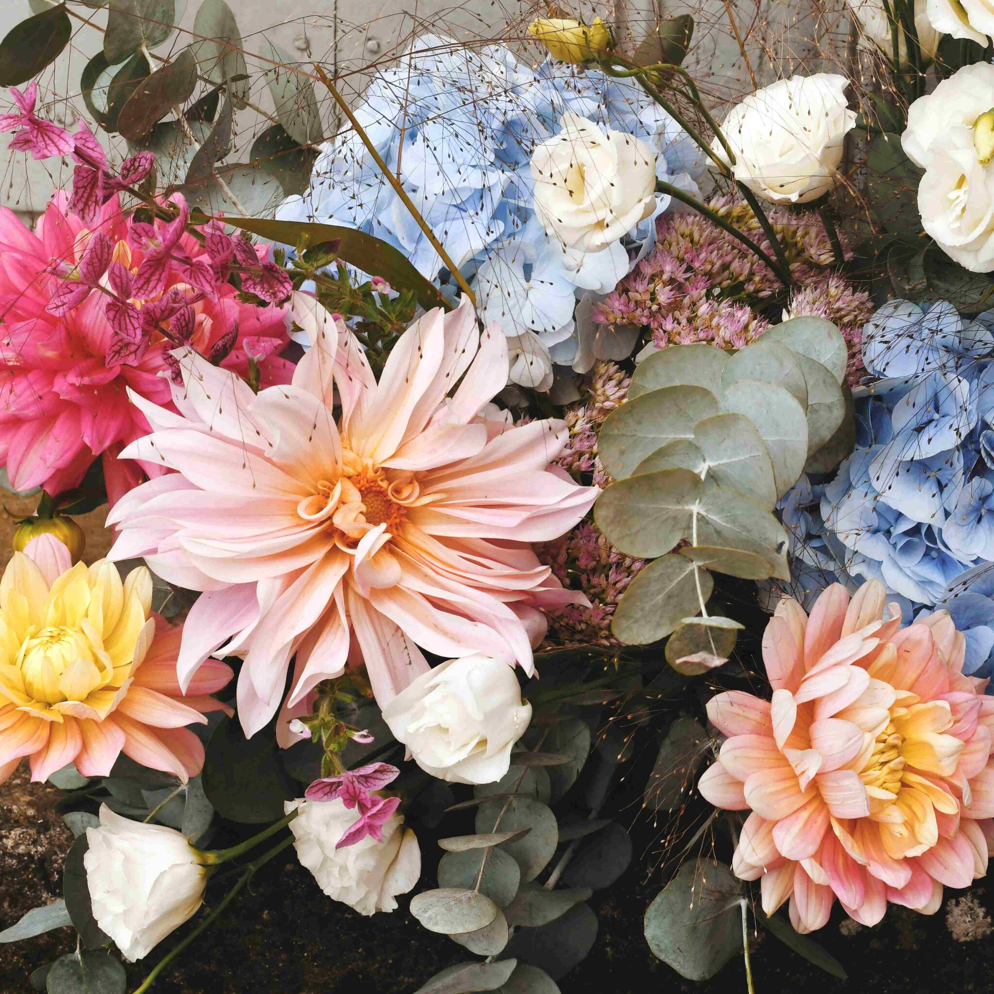 composition florale mariage