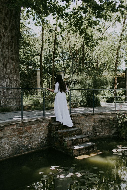 photo escalier jardin parc bassin angers