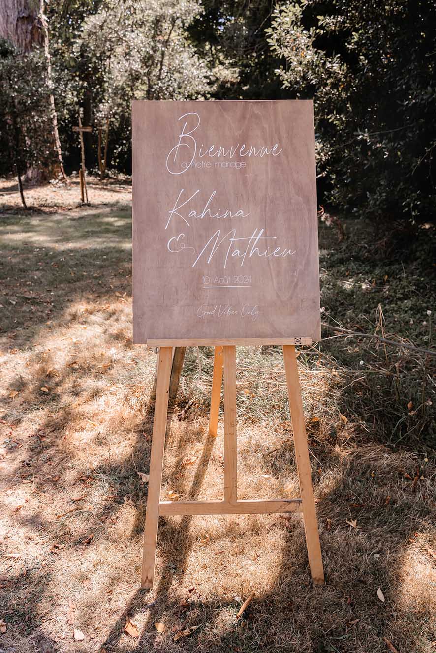 panneau bienvenue mariage plan de table angers