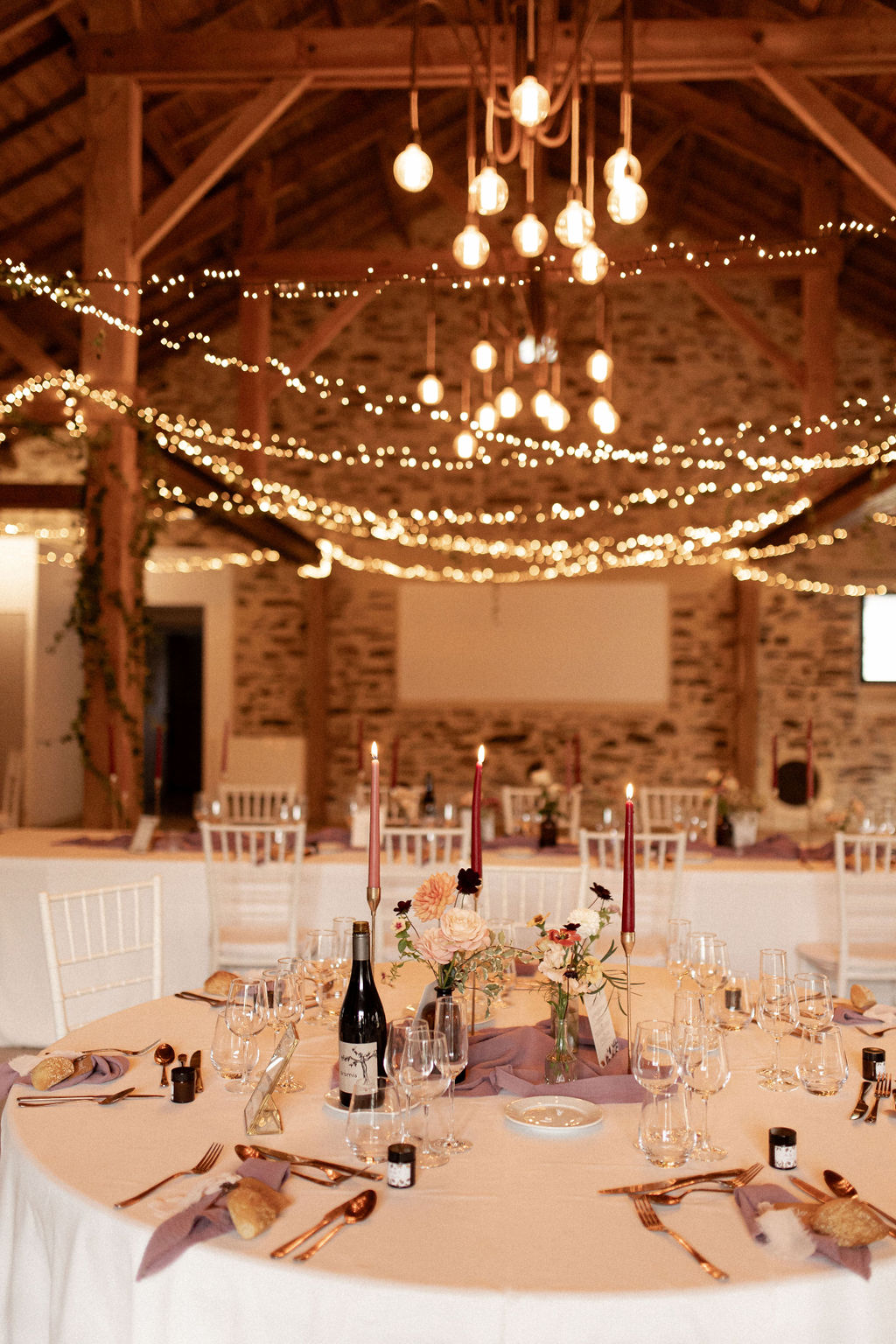 decoration de salle table mariage automnal nantes
