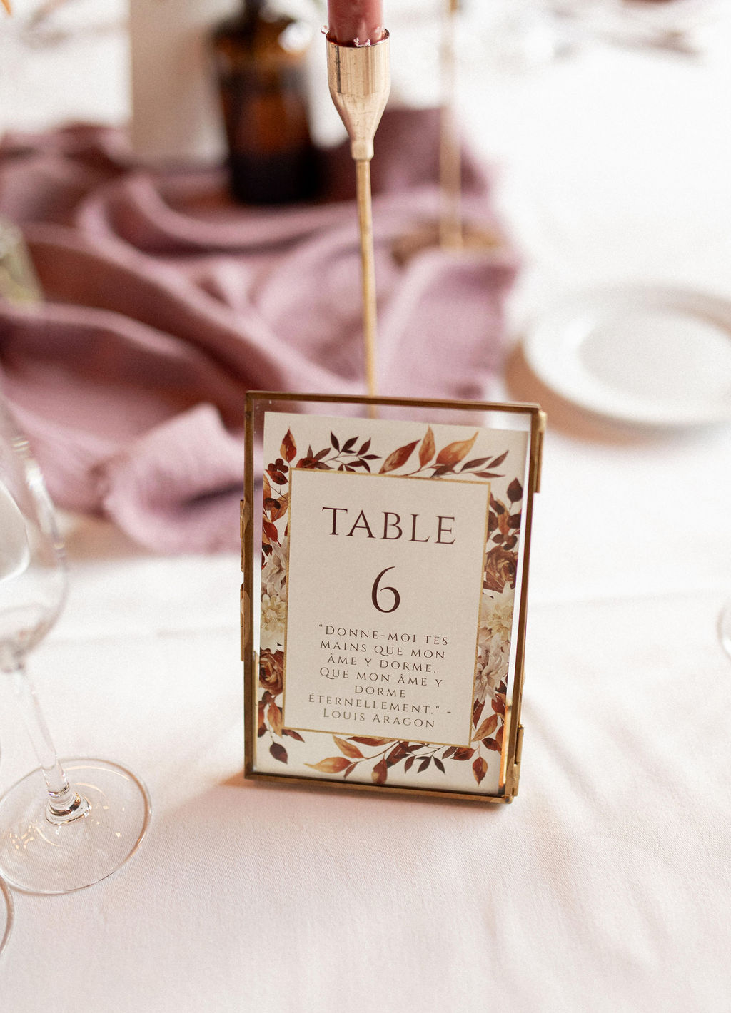 numero de table mariage automnal nantes