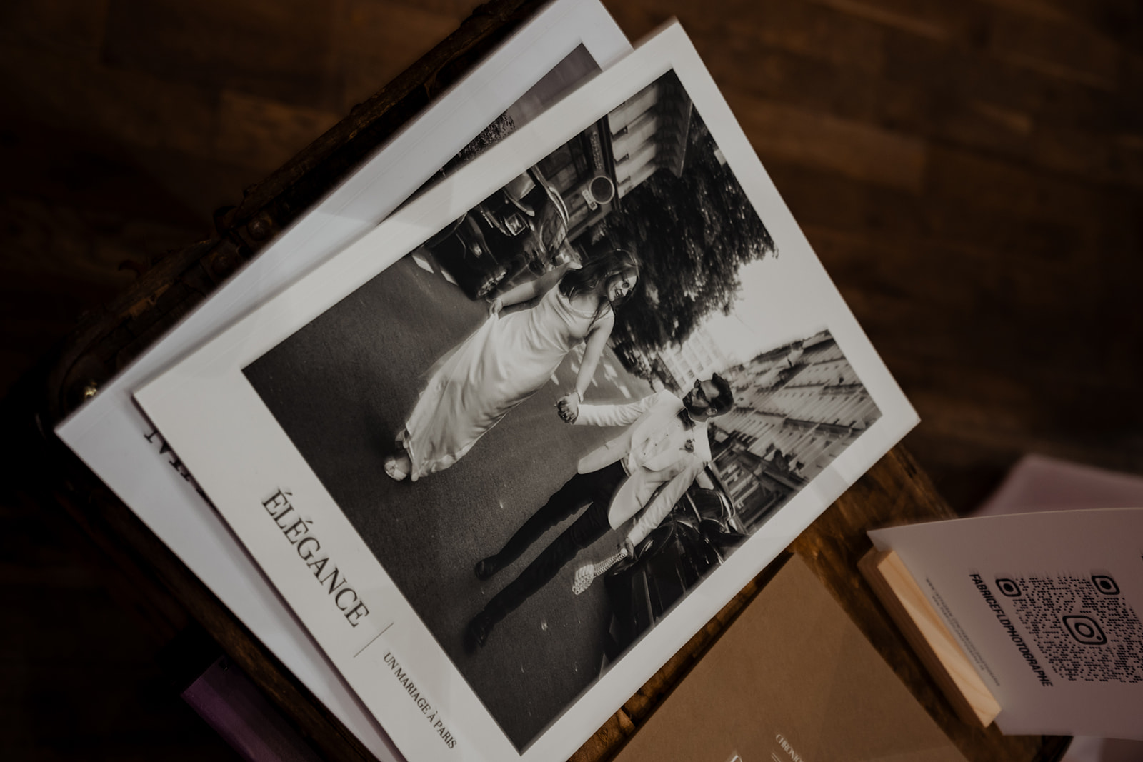 photo noir et blanc mariage angers
