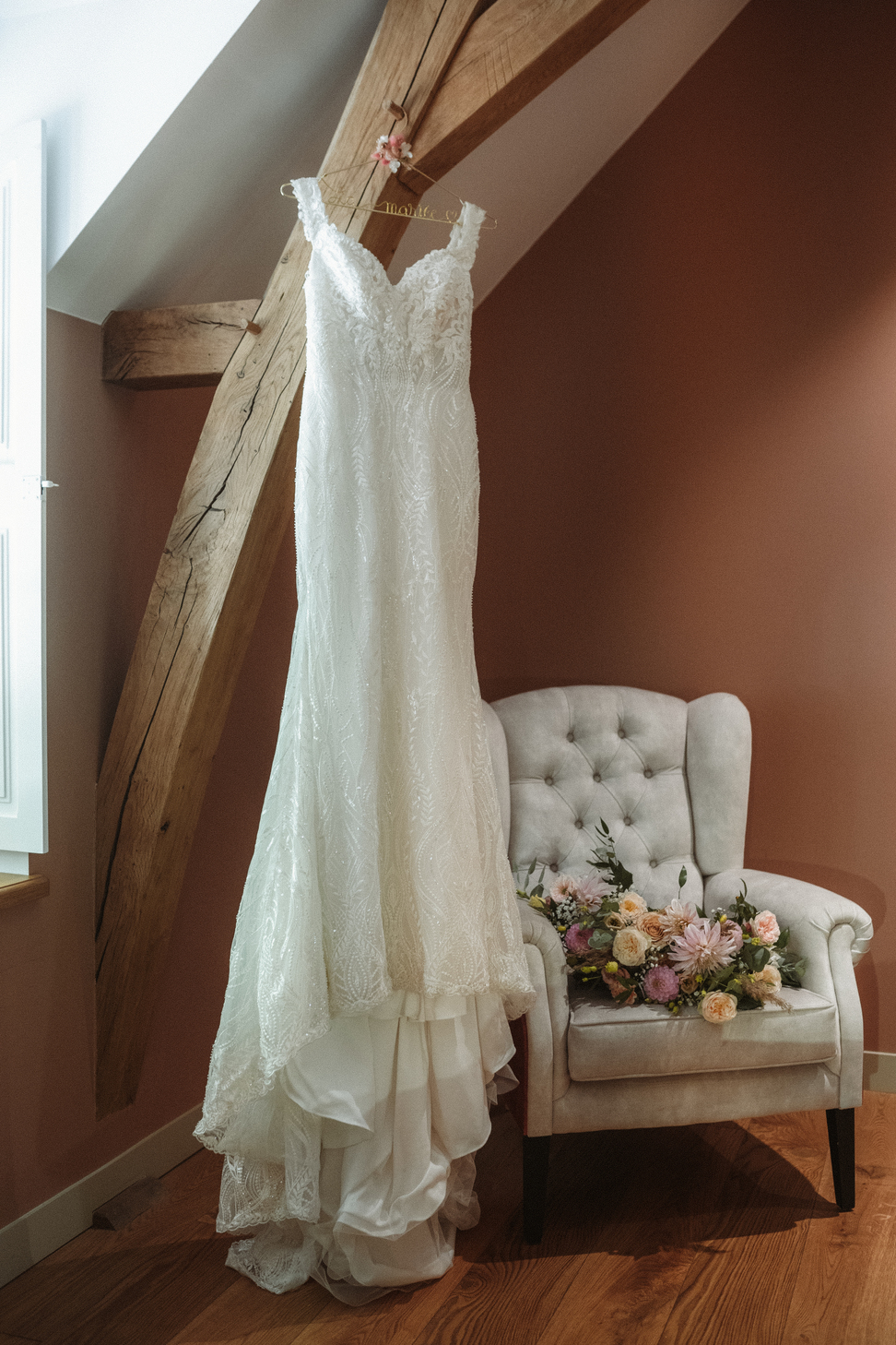 robe de mariée sirène dentelle avec traine le mans
