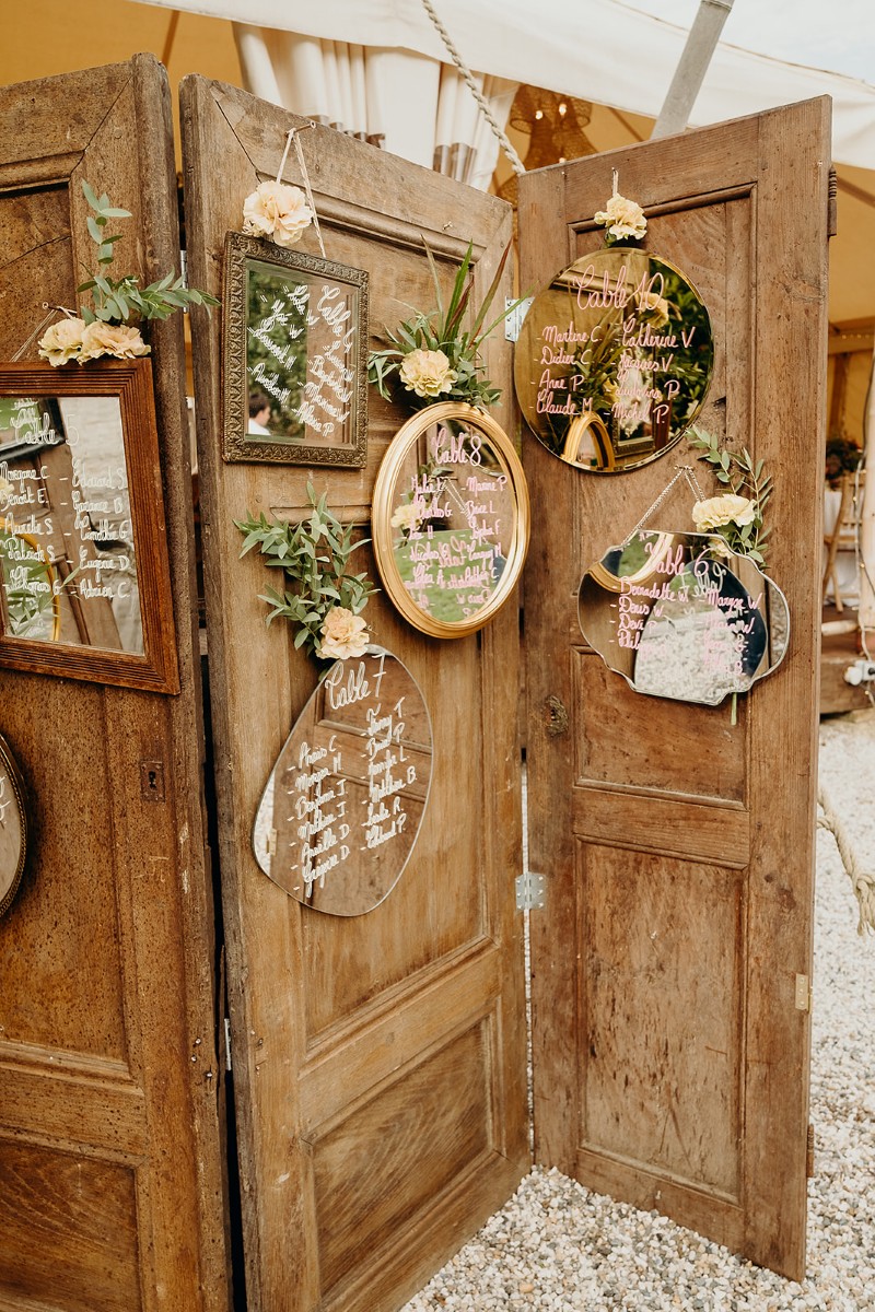 plan de table DIY mariage