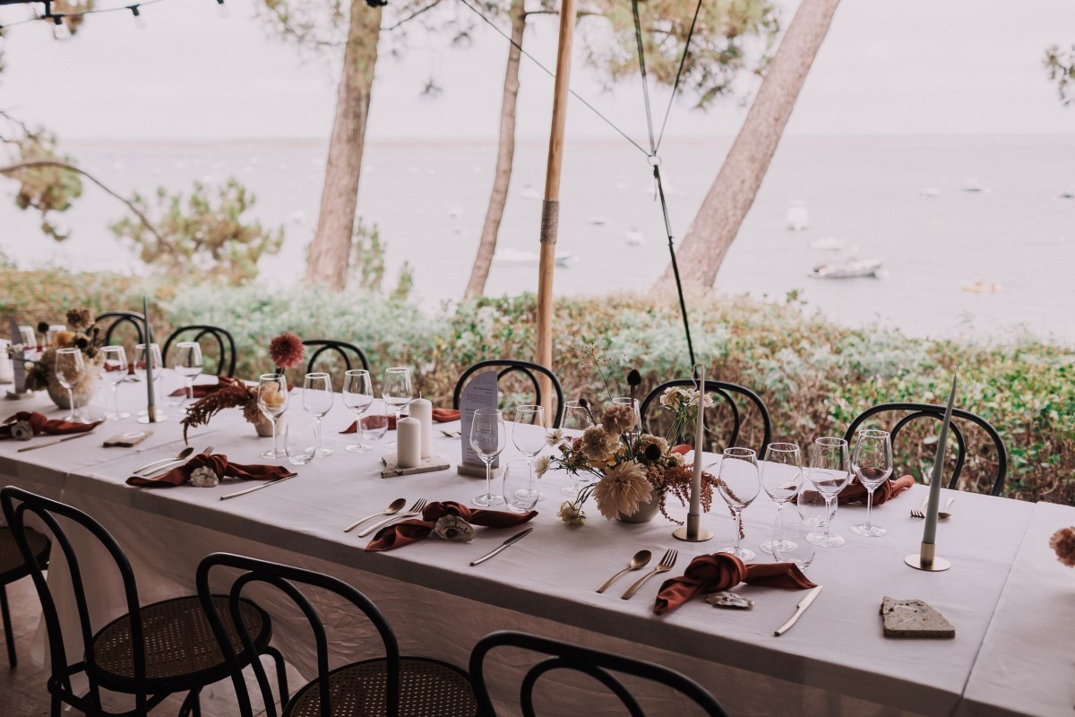 table de mariage vue bassin arcachon