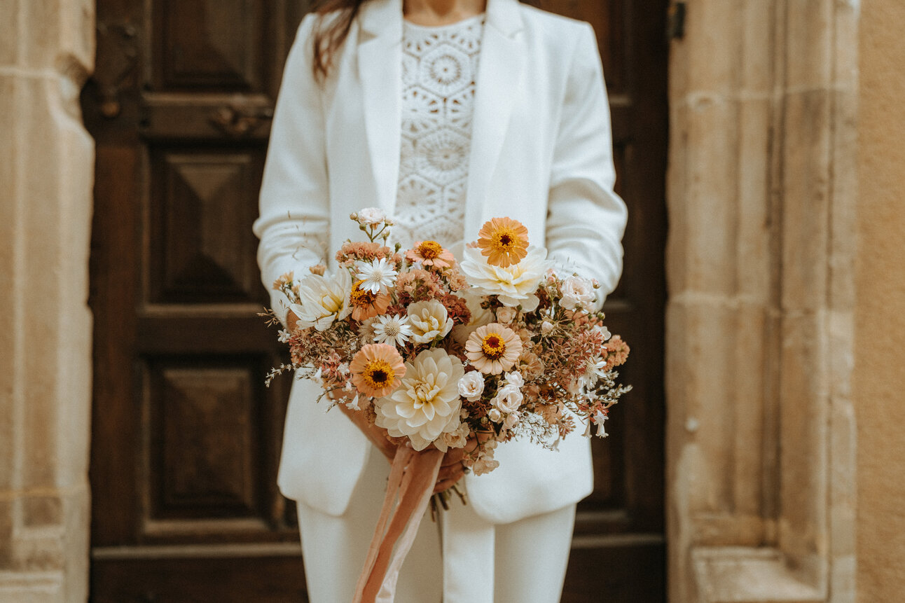 bouquet de mariée écoresponsable le mans