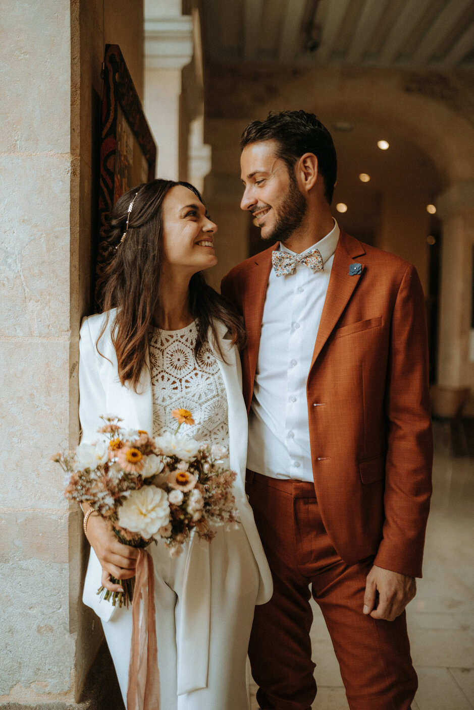 tailleur mariée tenue mariage civil le mans