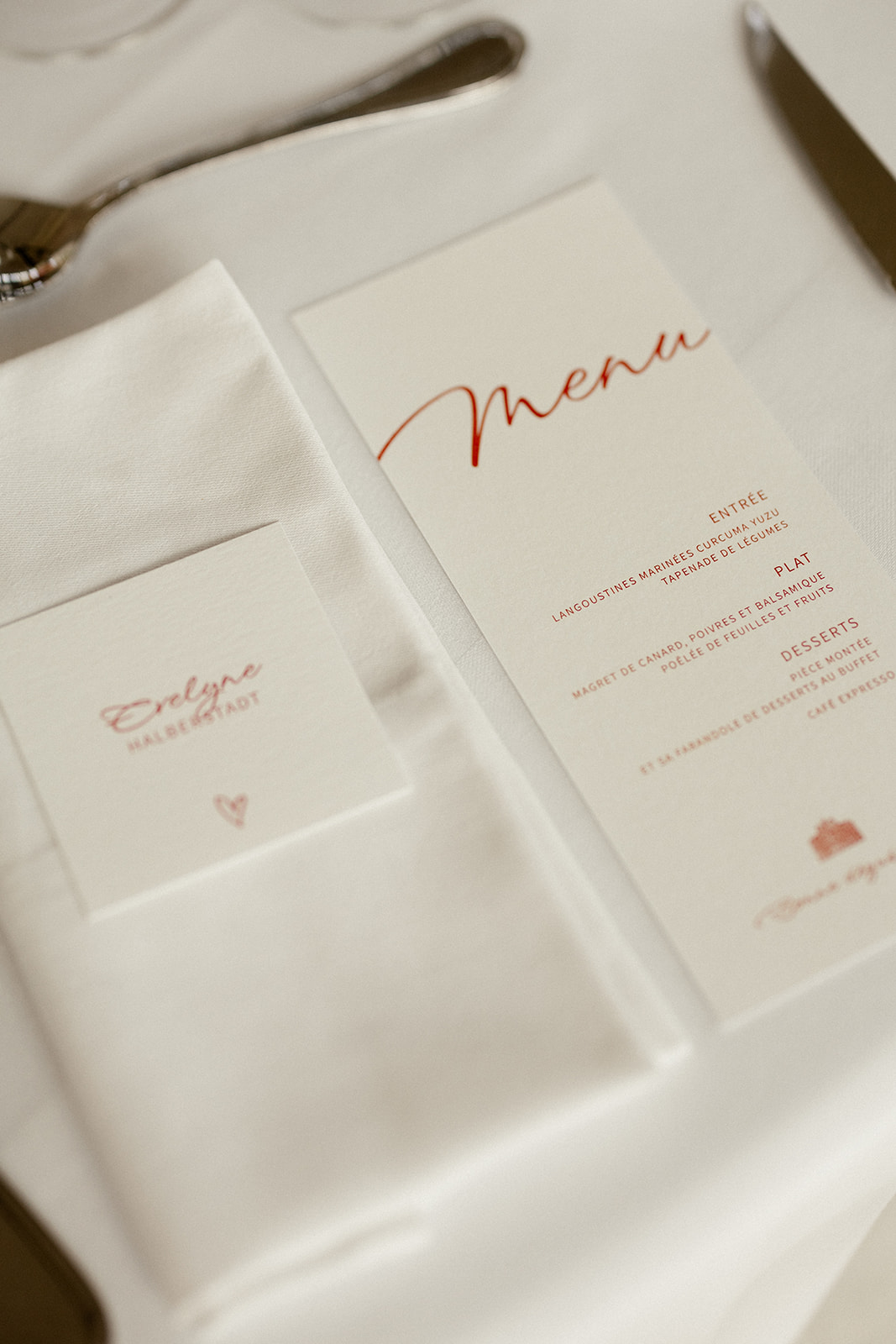 menu mariage moderne terracotta france