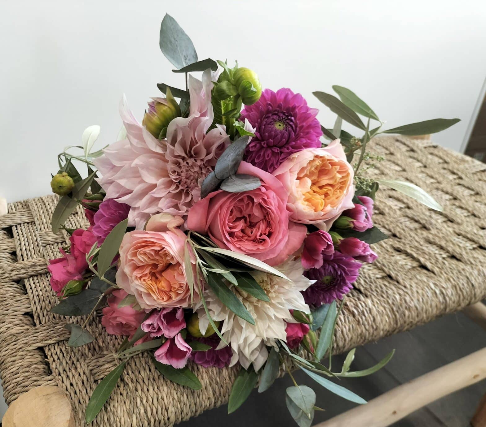 bouquet de mariee rose couleurs angers