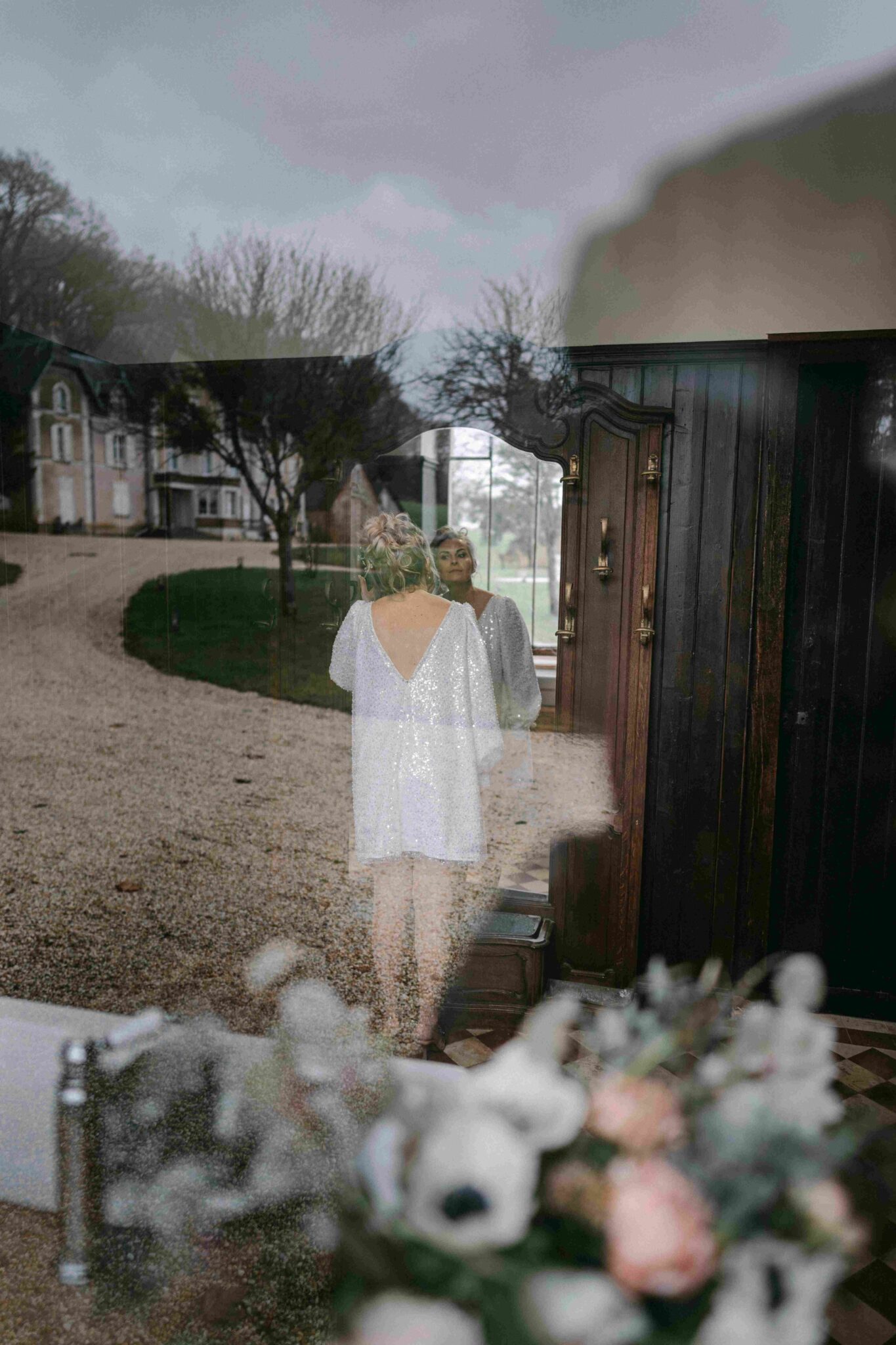 Préparatifs mariée photographe le mans