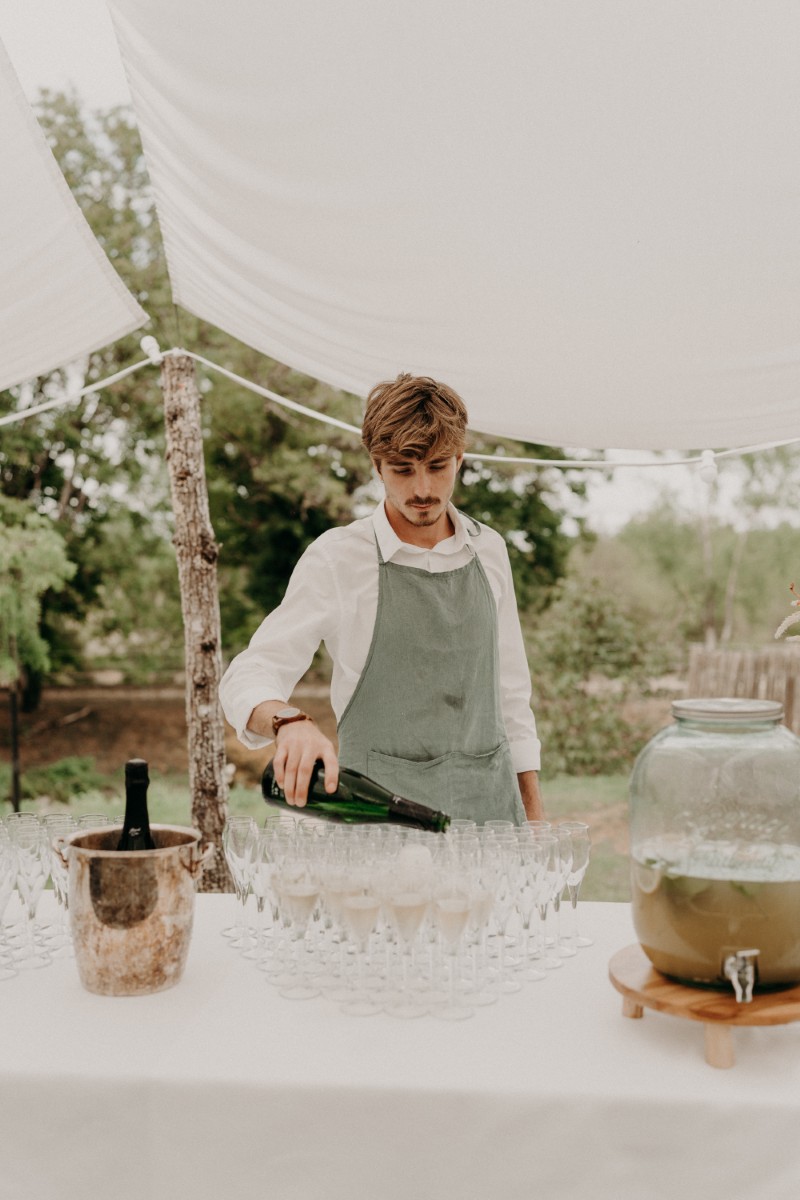 bar champagne mariage