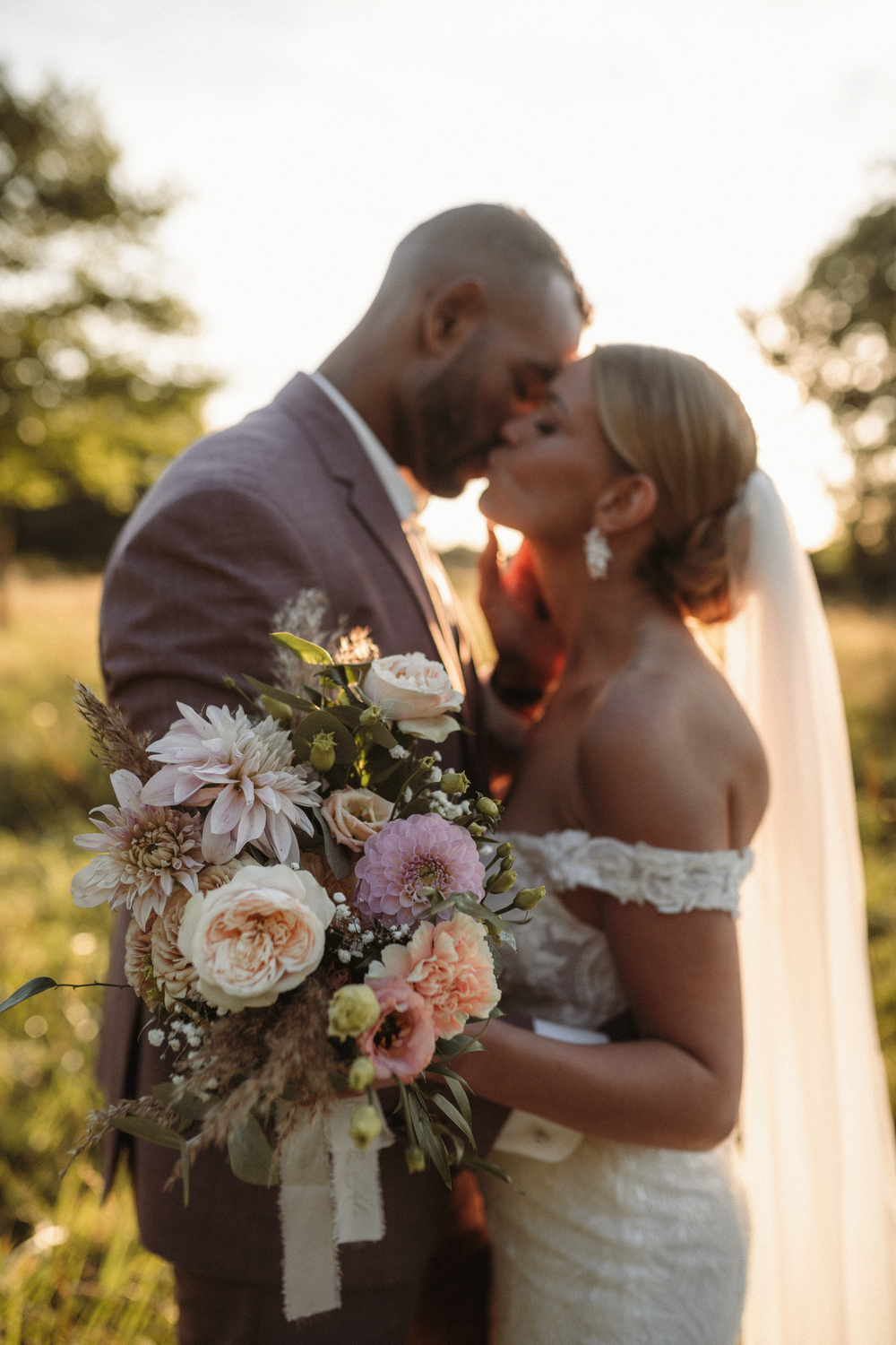 bouquet de mariée pastel bohème sarthe