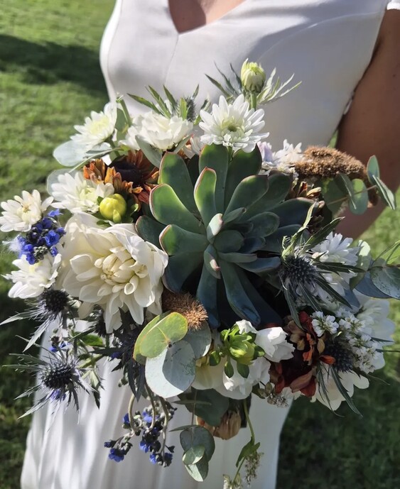 bouquet de mariée écoresponsable sarthe