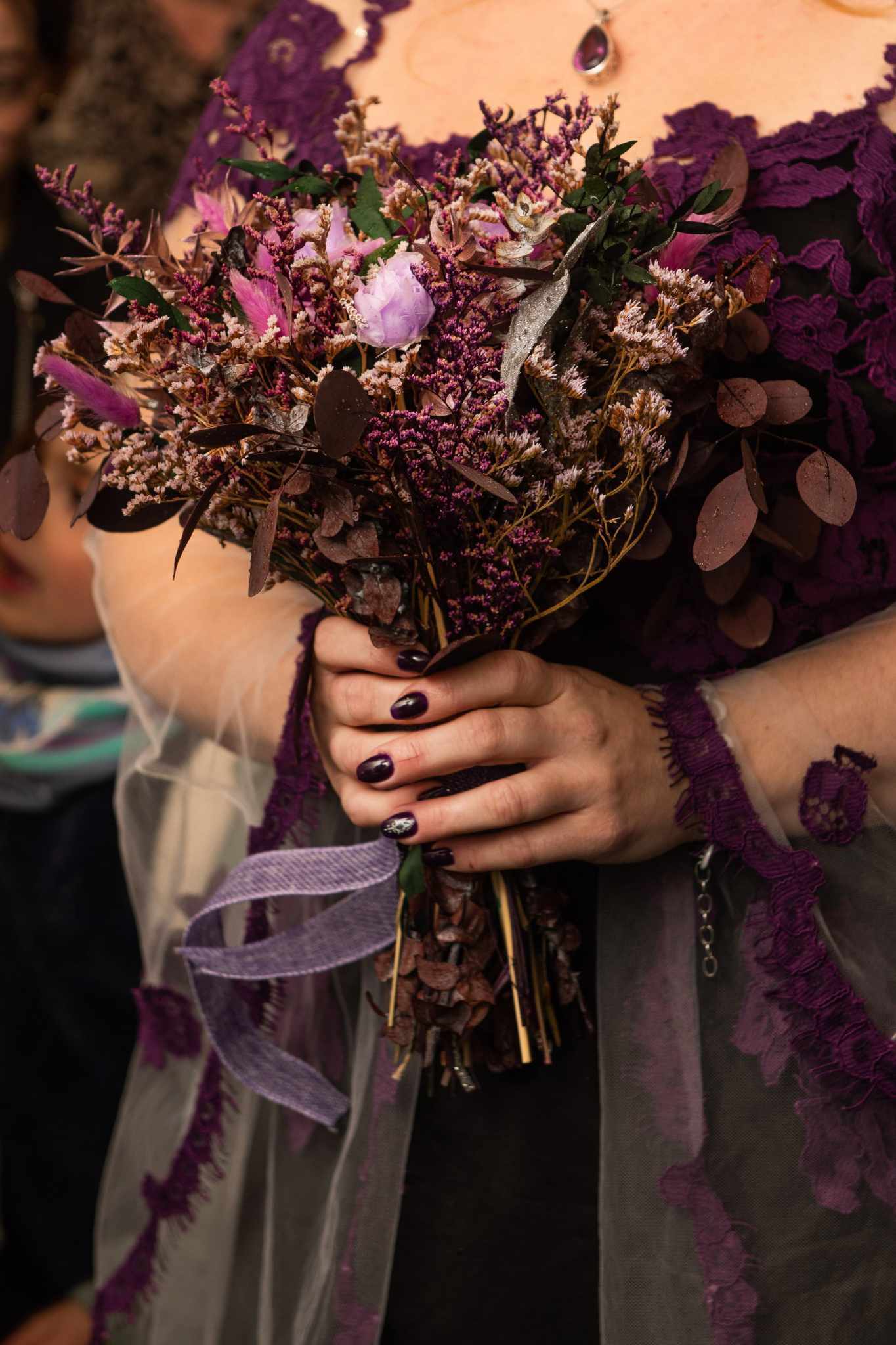 bouquet de mariée fleurs séchées sarthe