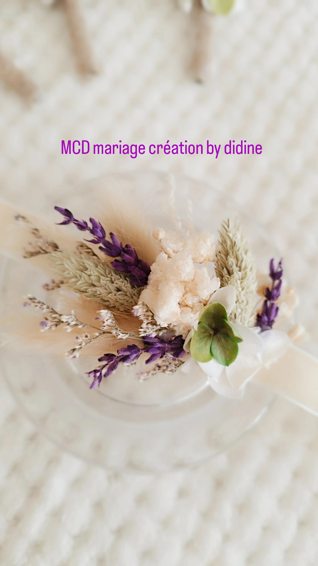 accessoires mariage fleurs séchées le mans