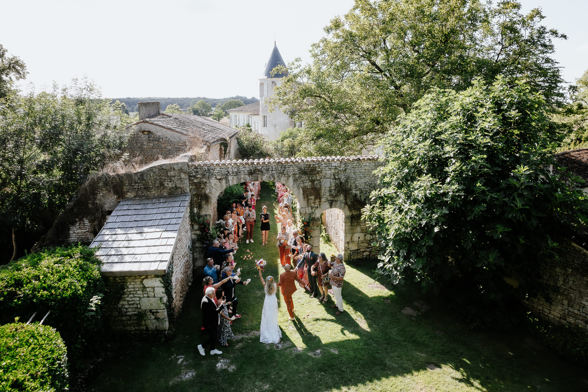 drone ceremonie de mariage
