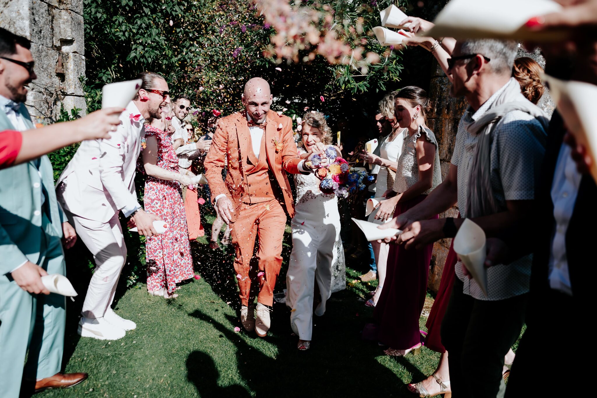 sortie de ceremonie mariage
