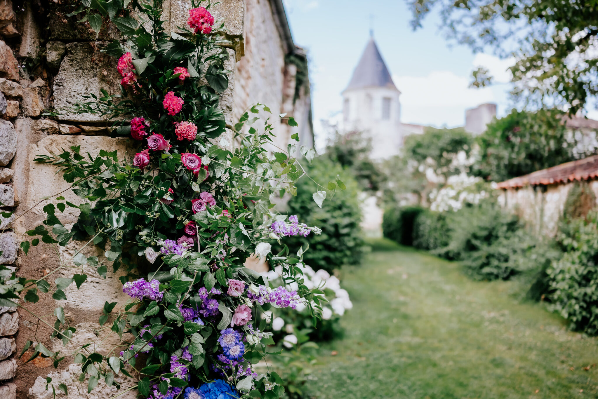 composition florale ceremonie de mariage