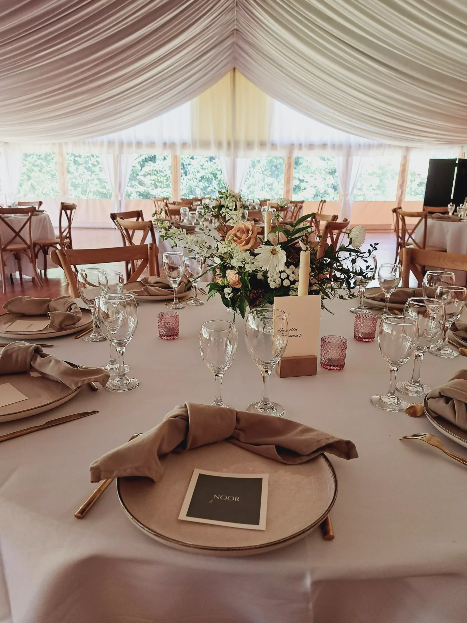 Centre de table de mariage wedding designer pays de la loire