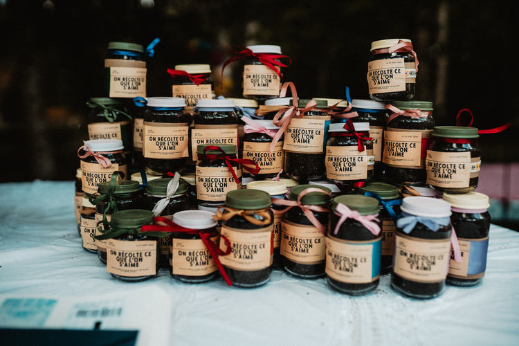 cadeaux invités pots de confiture mariage pays de la loire