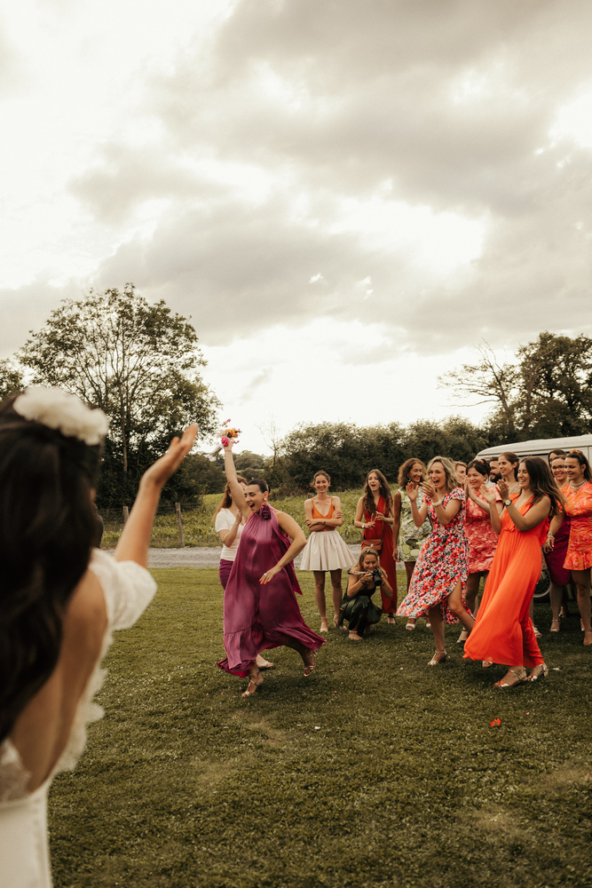 lancer traditionnel bouquet de mariée sarthe