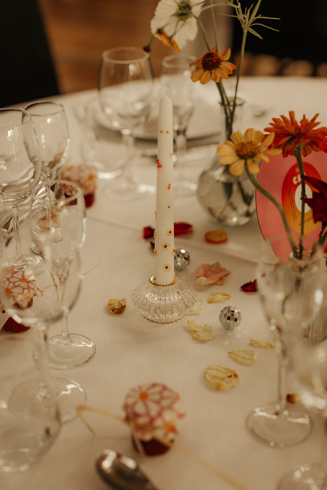 bougie personnalisée centre de table mariage pays de la loire