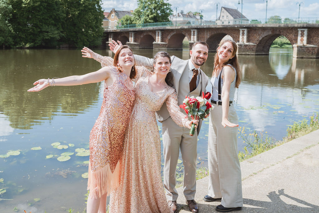 mariage surprise photo témoins le mans