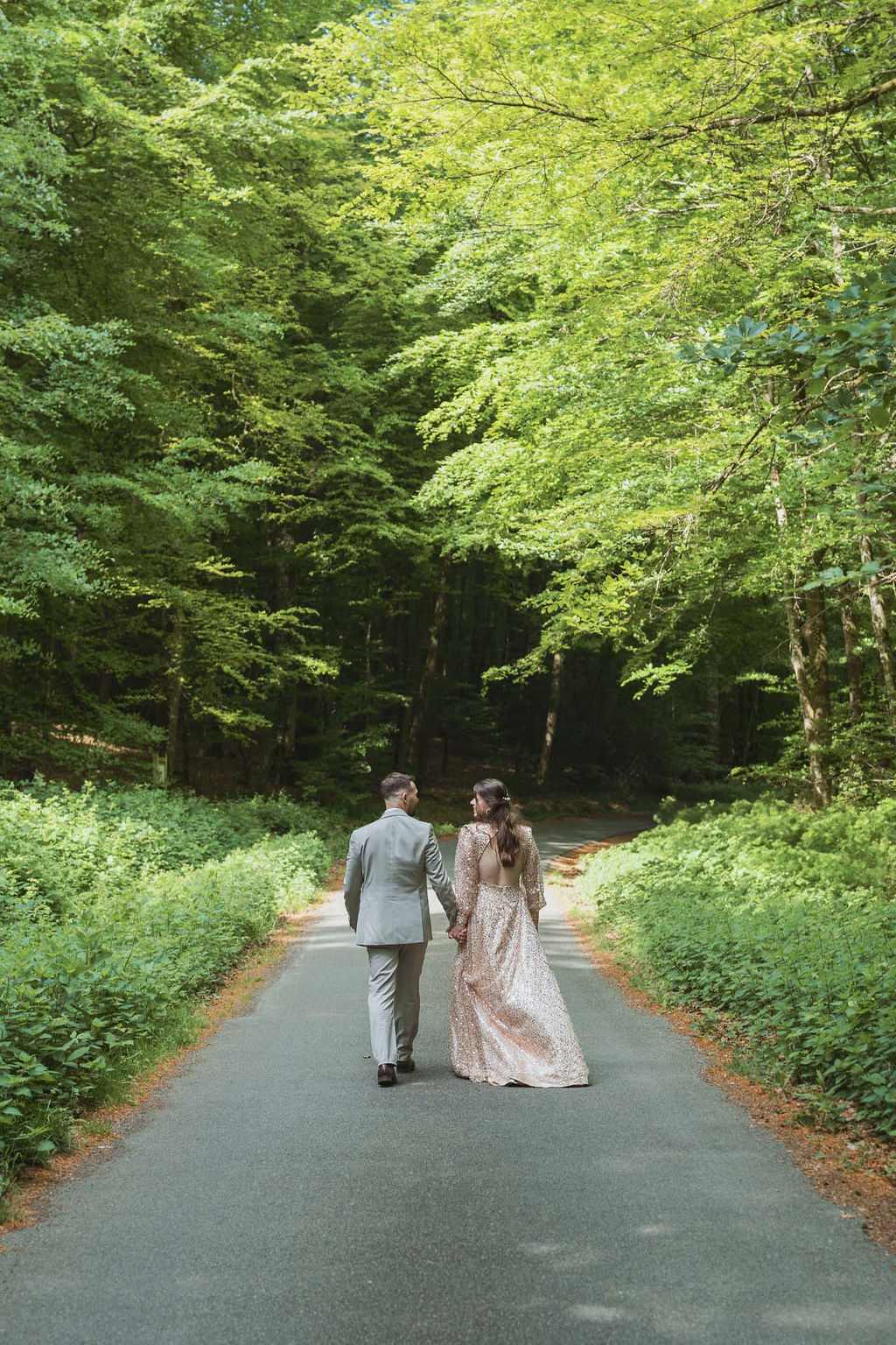 shooting photo mariage nature forêt Mayenne