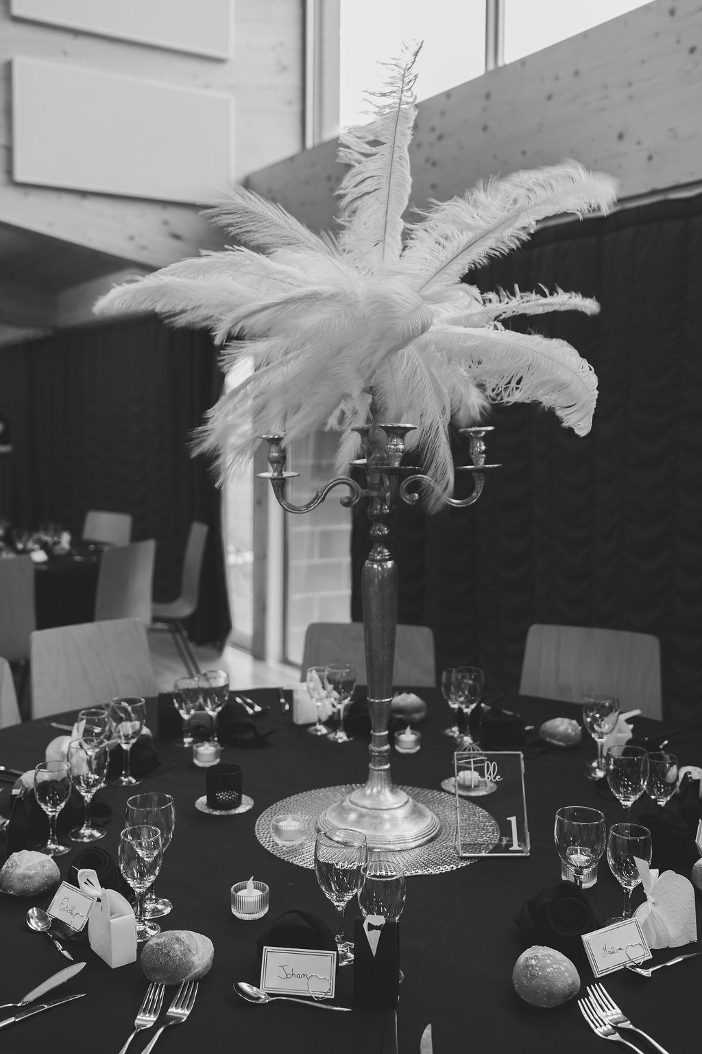mariage surprise décoration de table Gatsby Mayenne