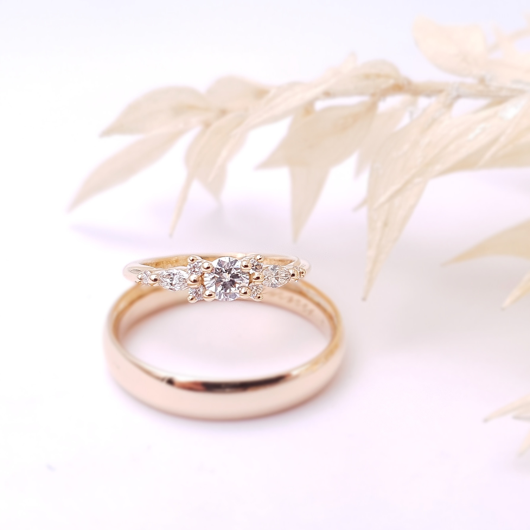 alliances mariage or rose le mans