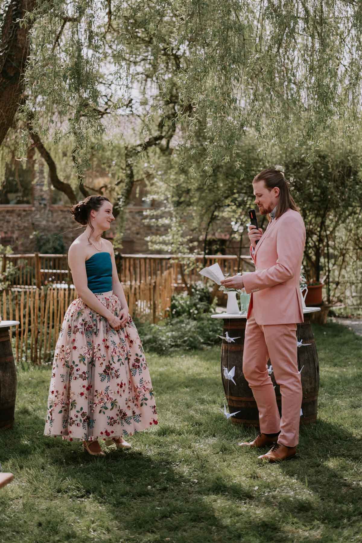 robe de mariee pres de nantes fleurie
