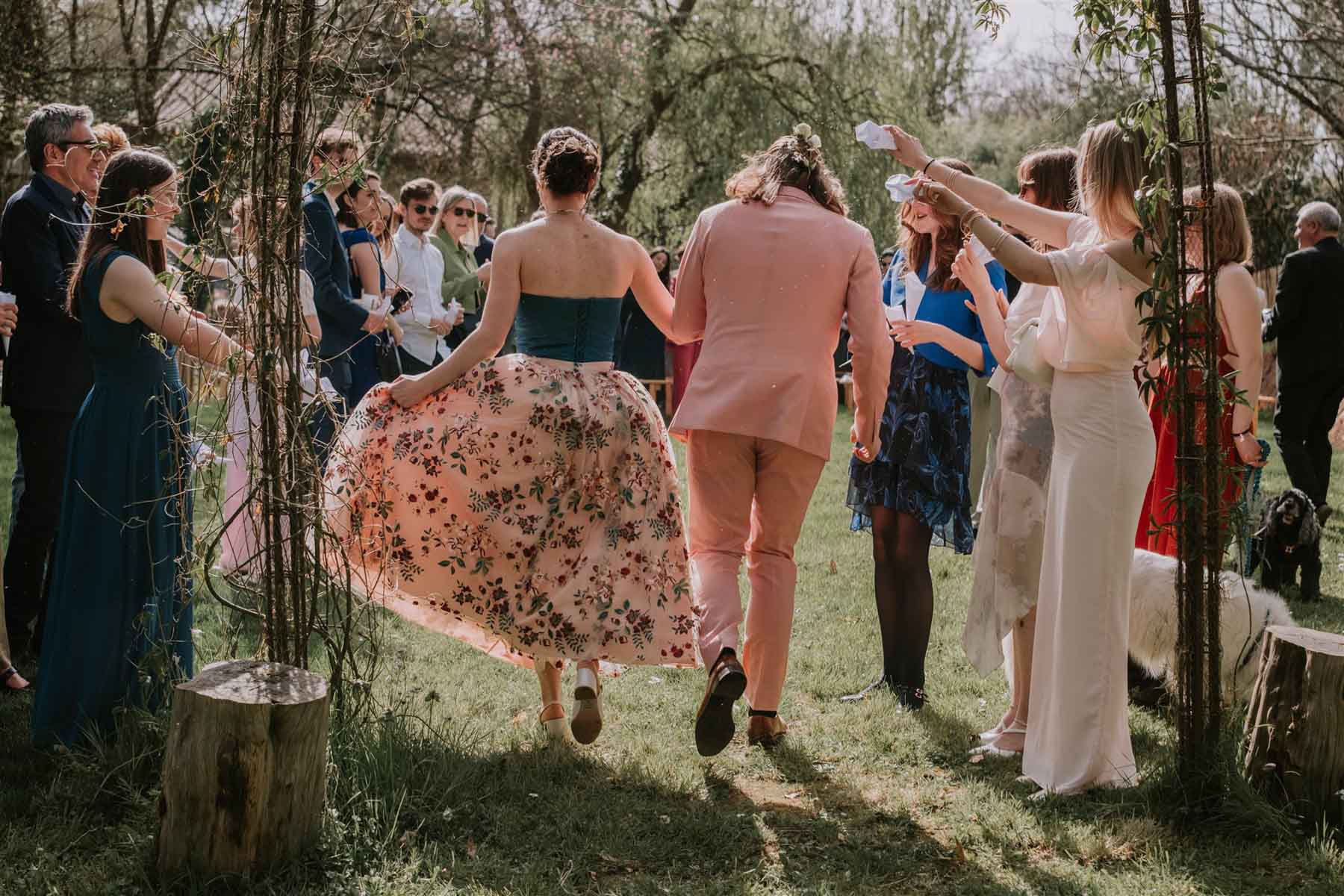 robe de mariee brodée fleurie près de nantes