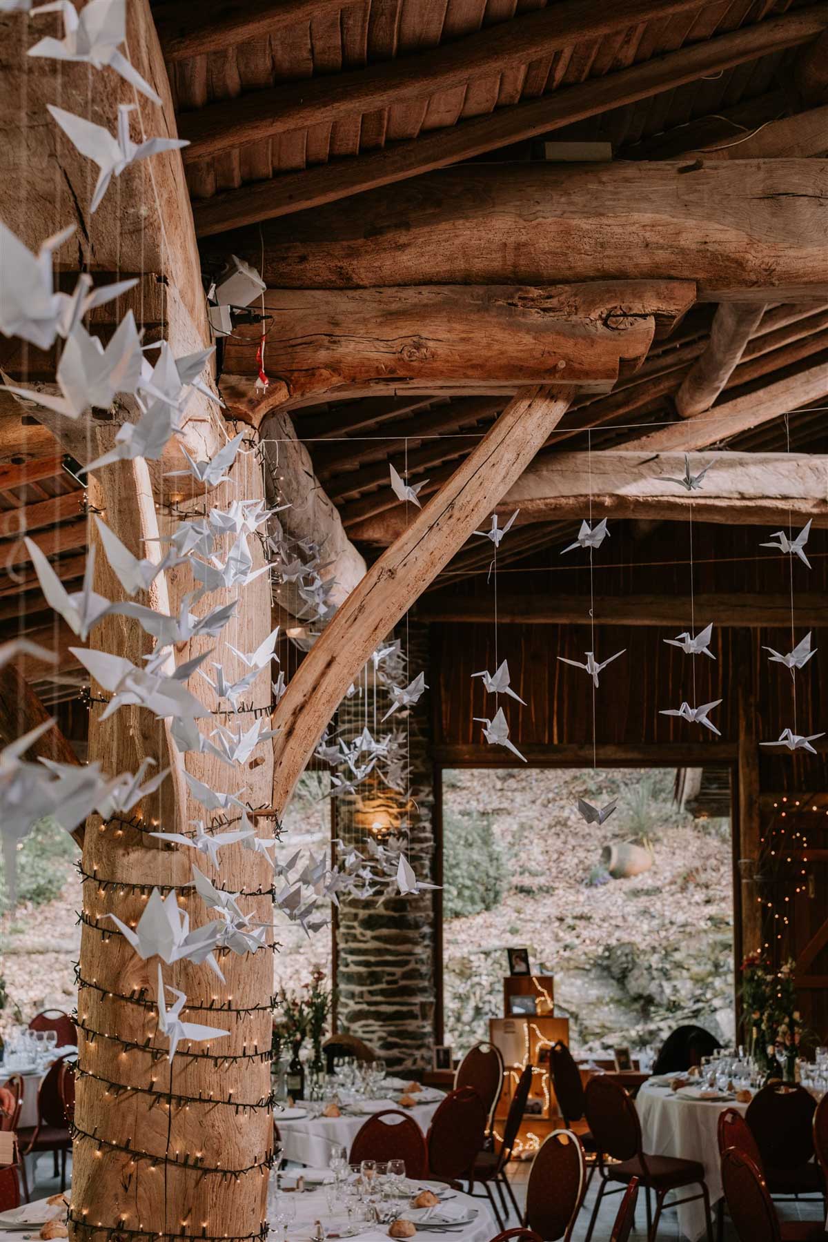 decoration de mariage origami moulin neuf