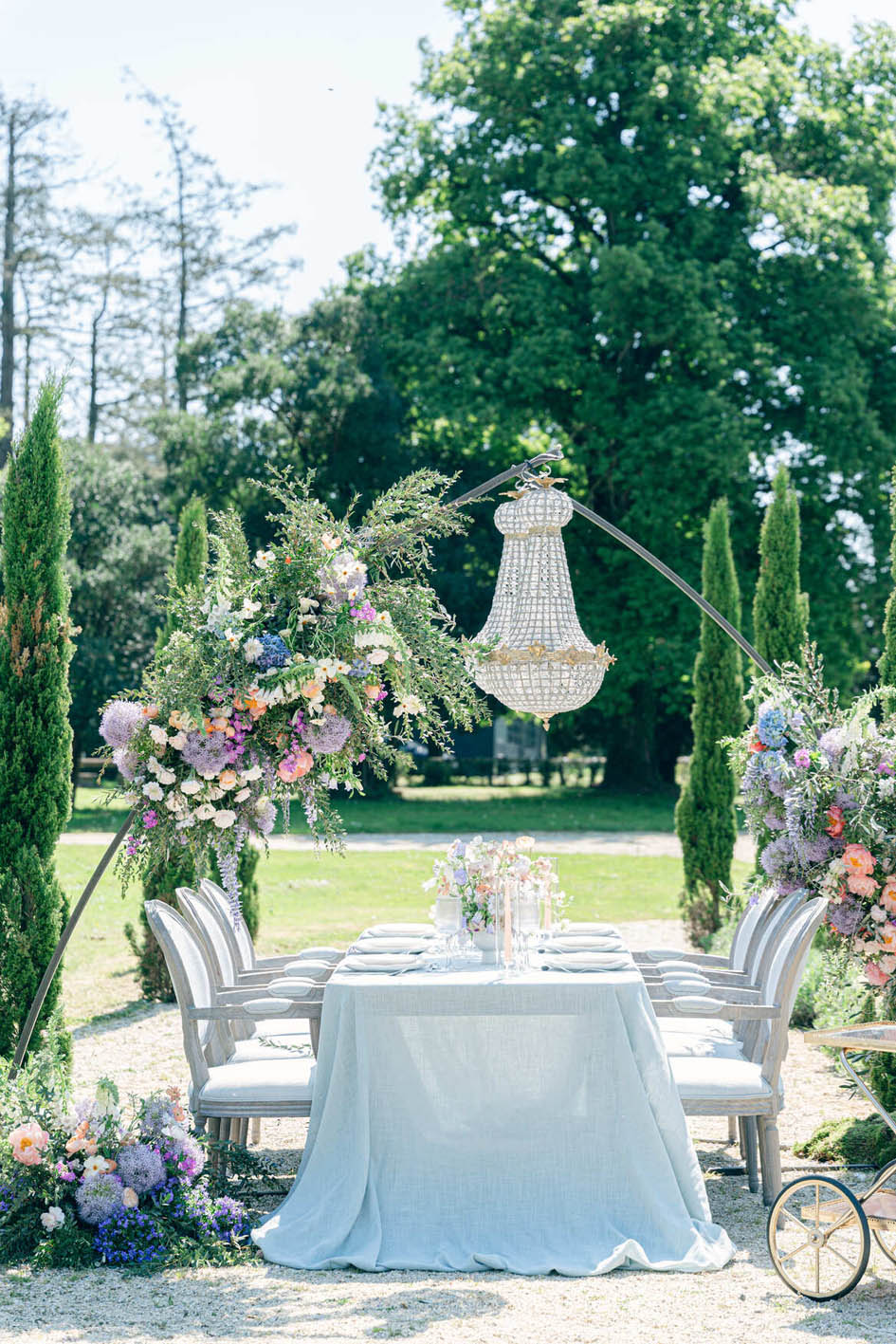 decoration de table mariage lustre ouest