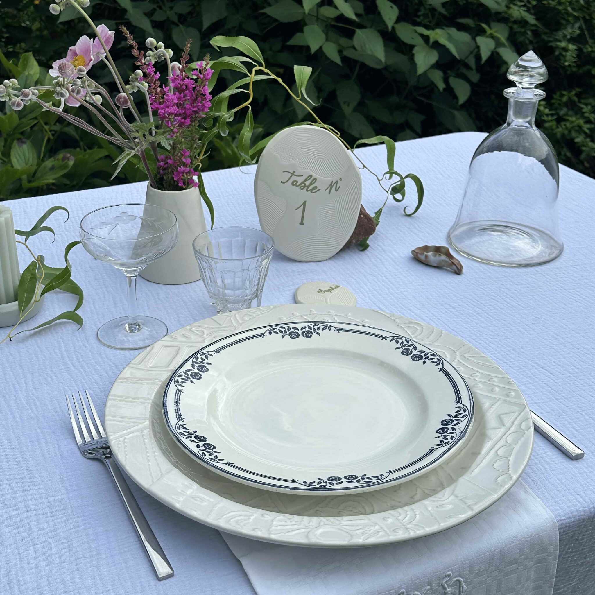 mariage-centre de table-papeterie-céramique-nantes