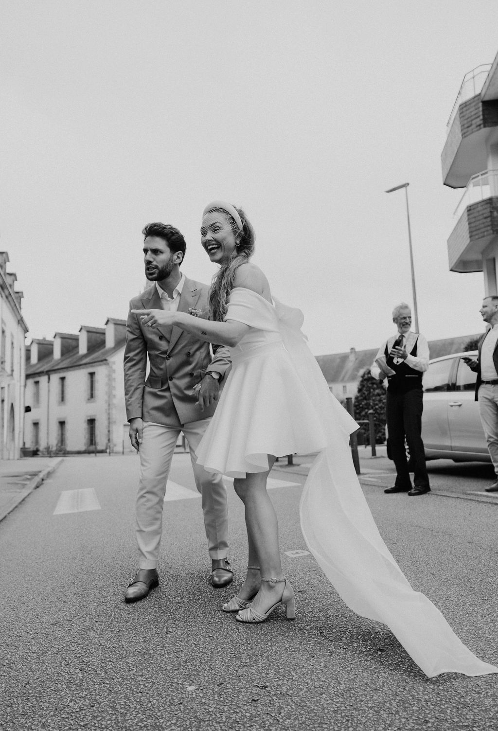 robe courte mariage civil bretagne