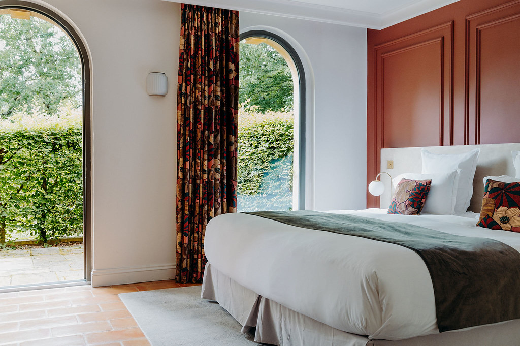 Chambres haut de gamme du Domaine de Rochebois, hébergements pour invités de mariage en Dordogne.
