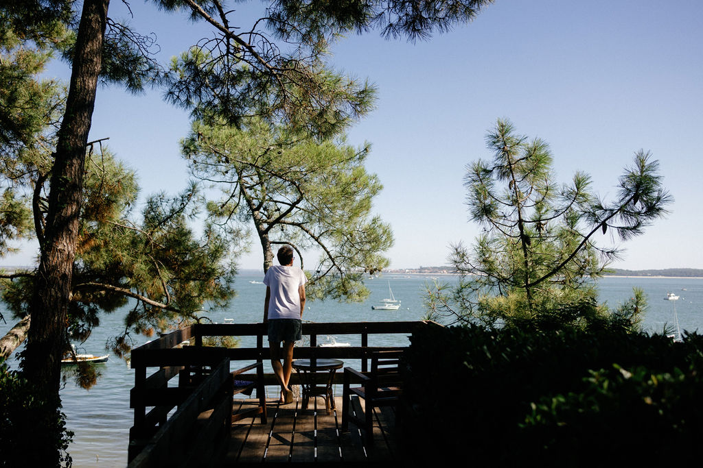 vue mer de la villa à louer pour un mariage au cap ferret