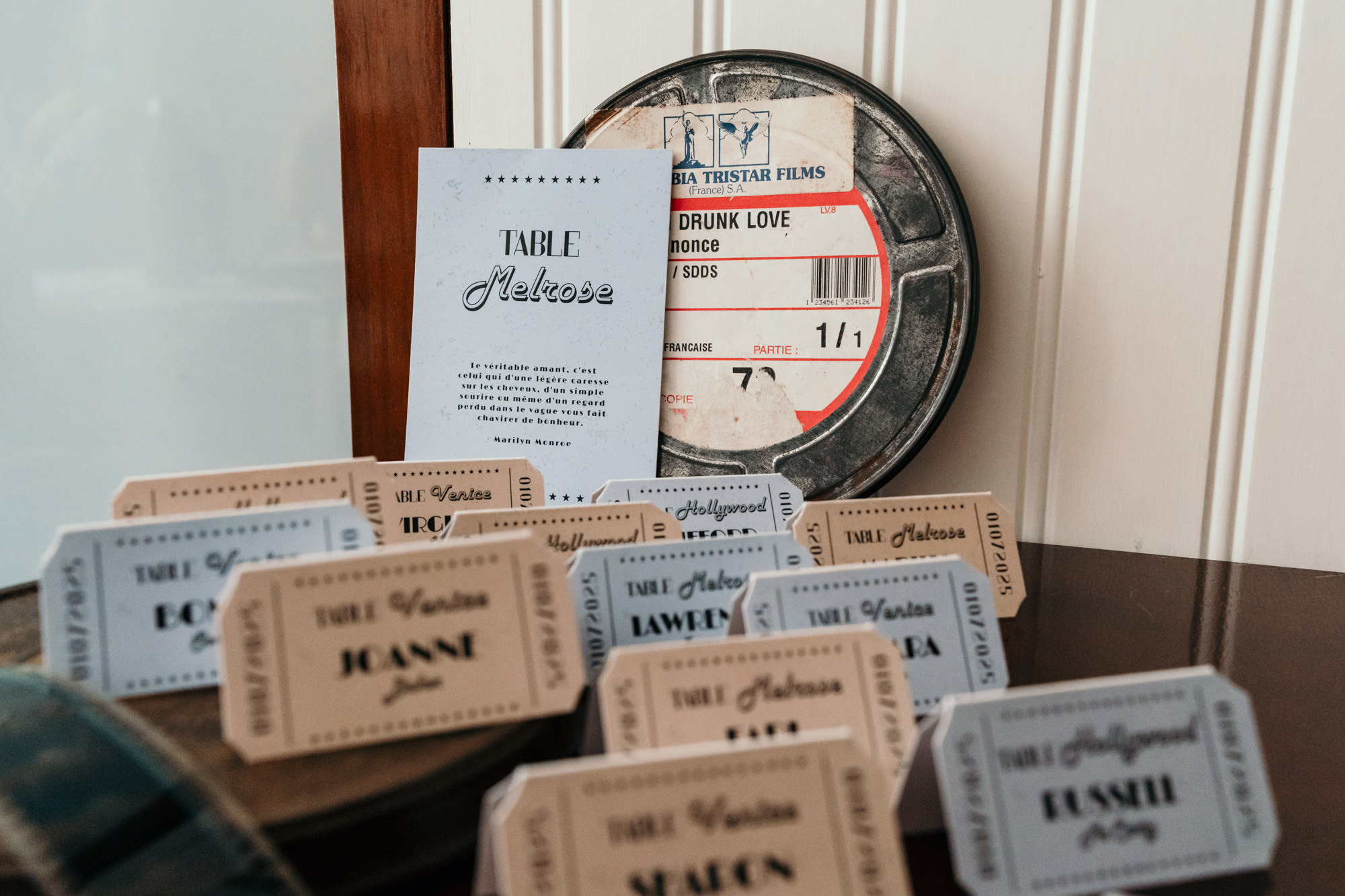 mariage nantes plan de table papeterie