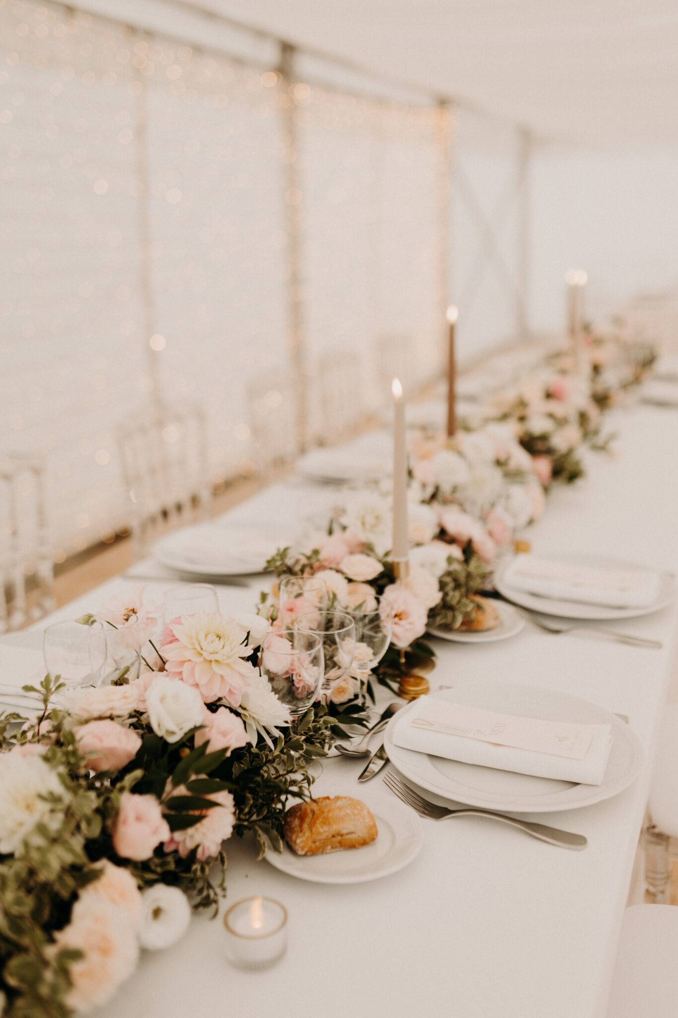 décoration de table avec des fleurs ecoresponsables à Bordeaux
