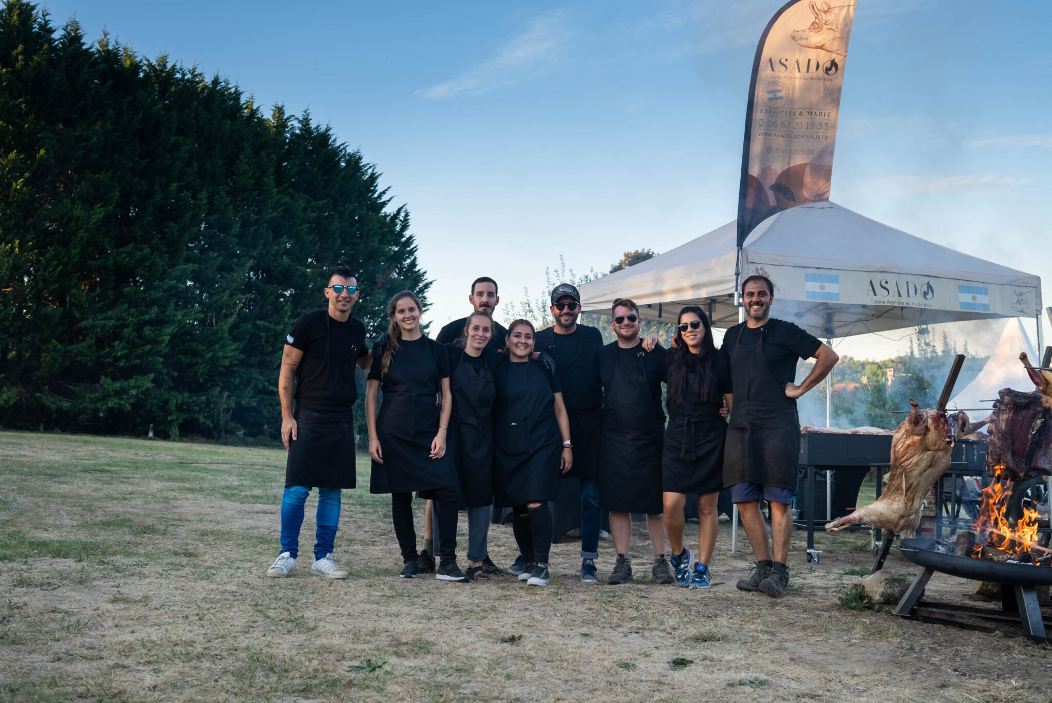équipe du traiteur argentin ASADO de Bordeaux