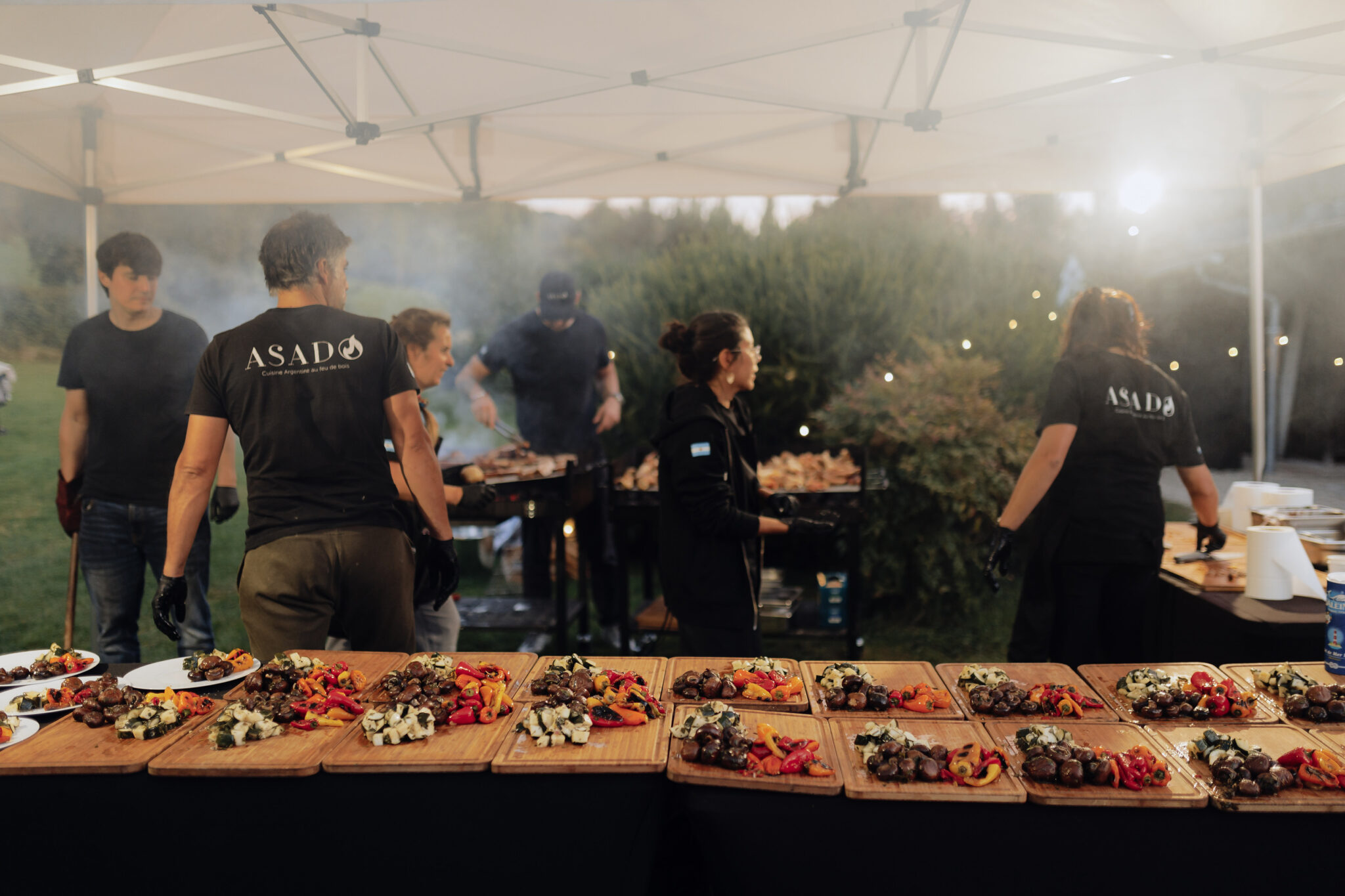 viande grillée sur brasero argentin ASADO