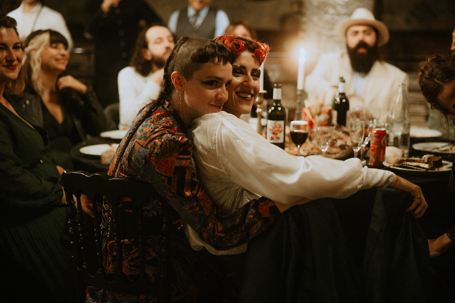 émotions lors du des discours au diner de mariage au Chateau du Taillan