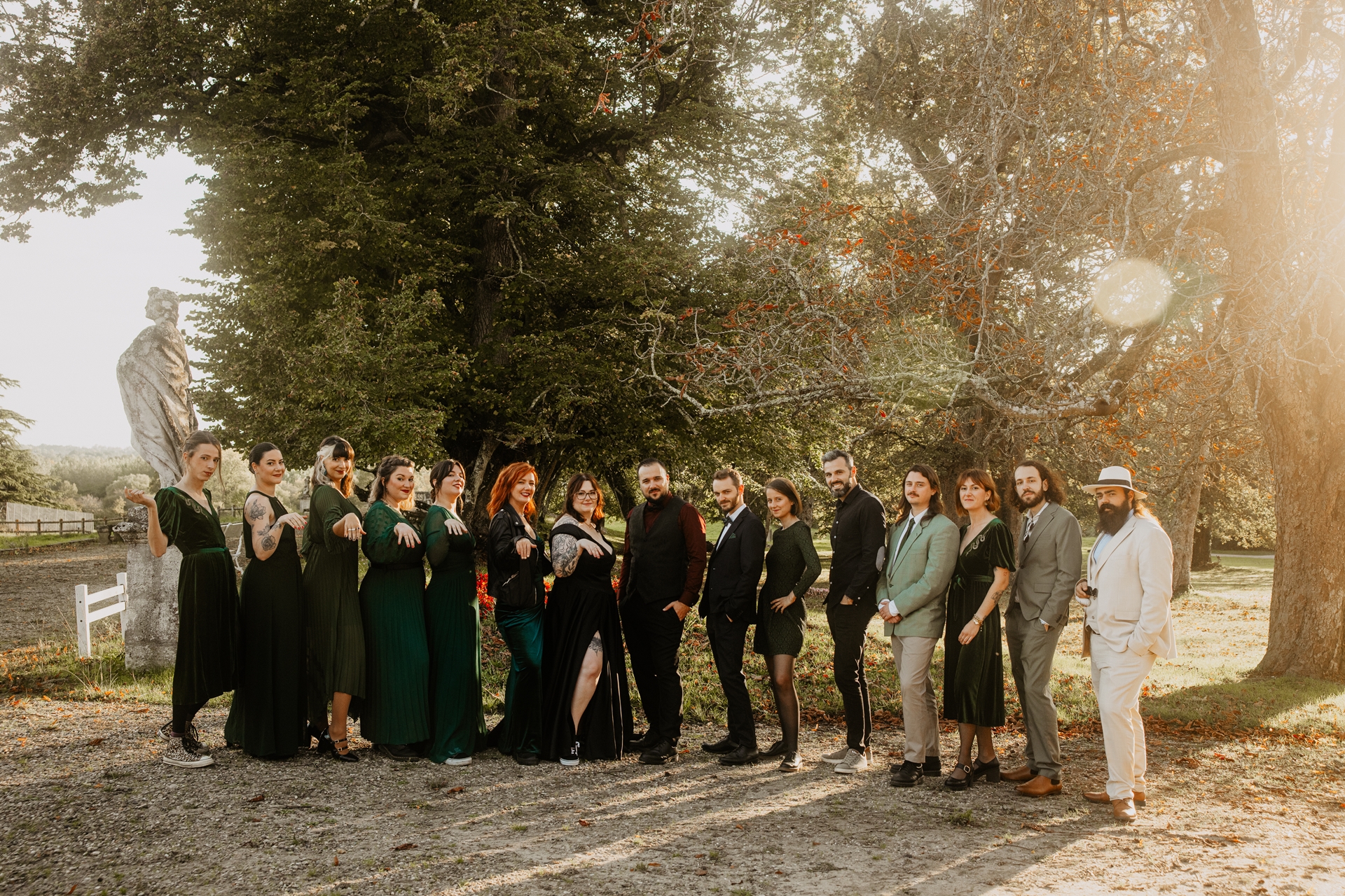 Photographie artistique mariage fan de métal