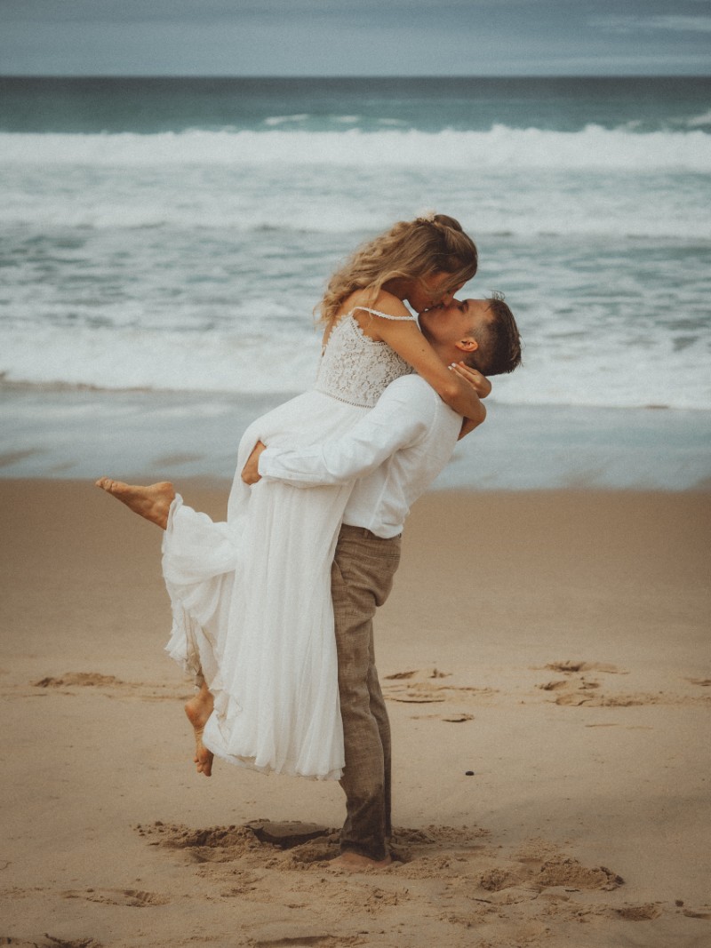 photo de couple sur le bassin d'arcachon