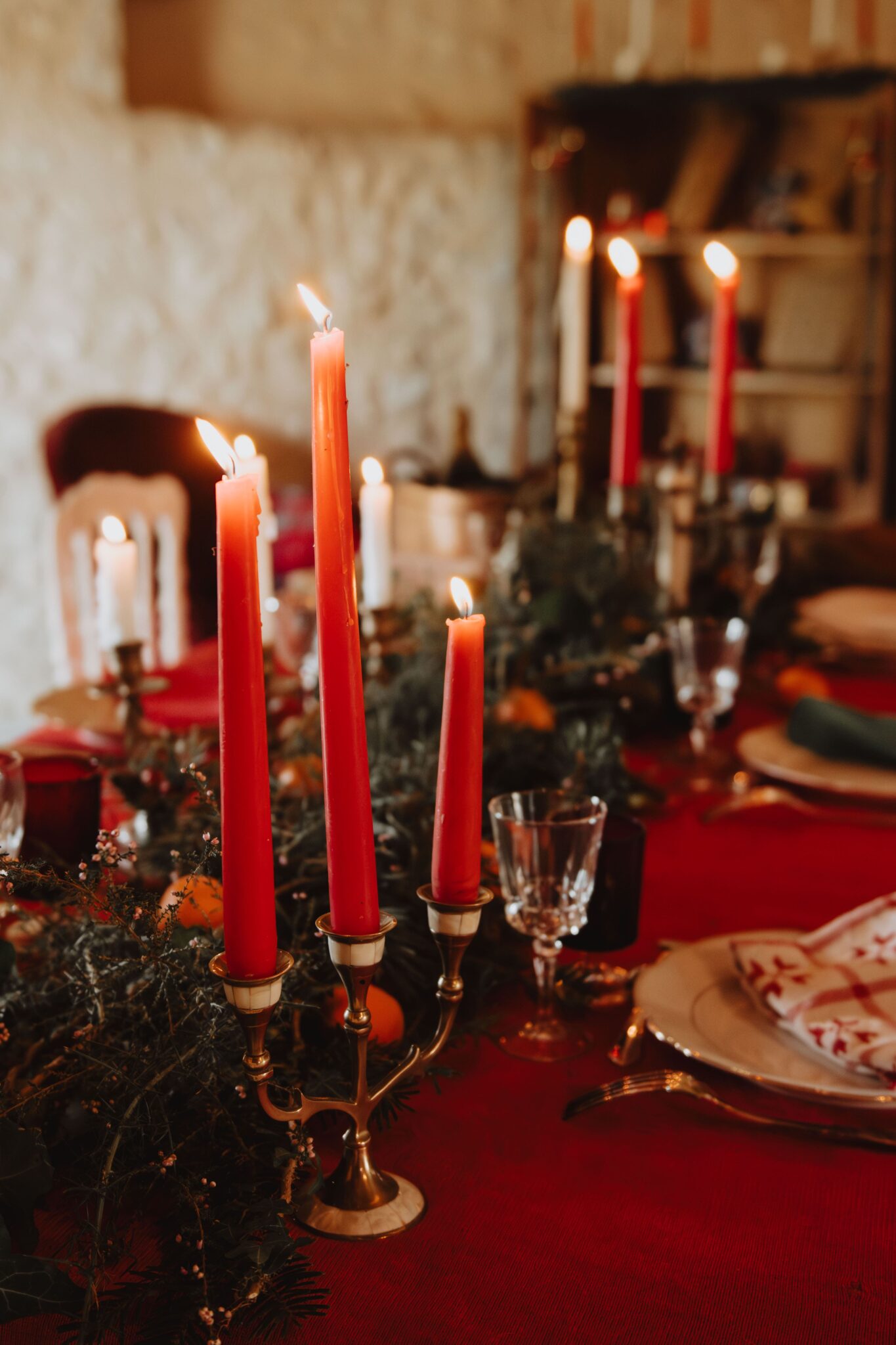 mariage hiver noel vert rouge ouest